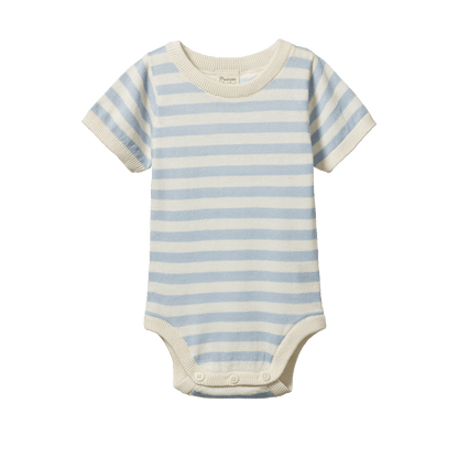 Ren Bodysuit - Celestial Blue Sea Stripe