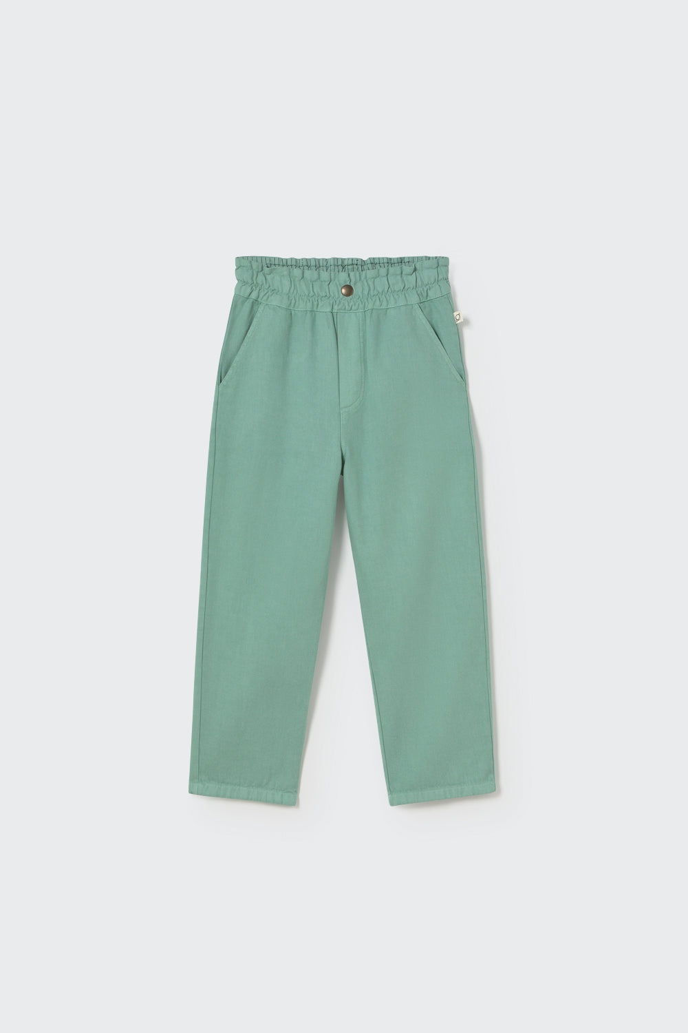 Smooth Cotton Twill Pants Artic Blue