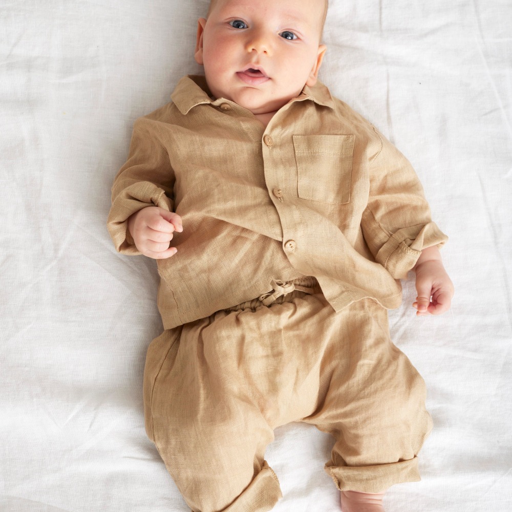 Linen Baby Set