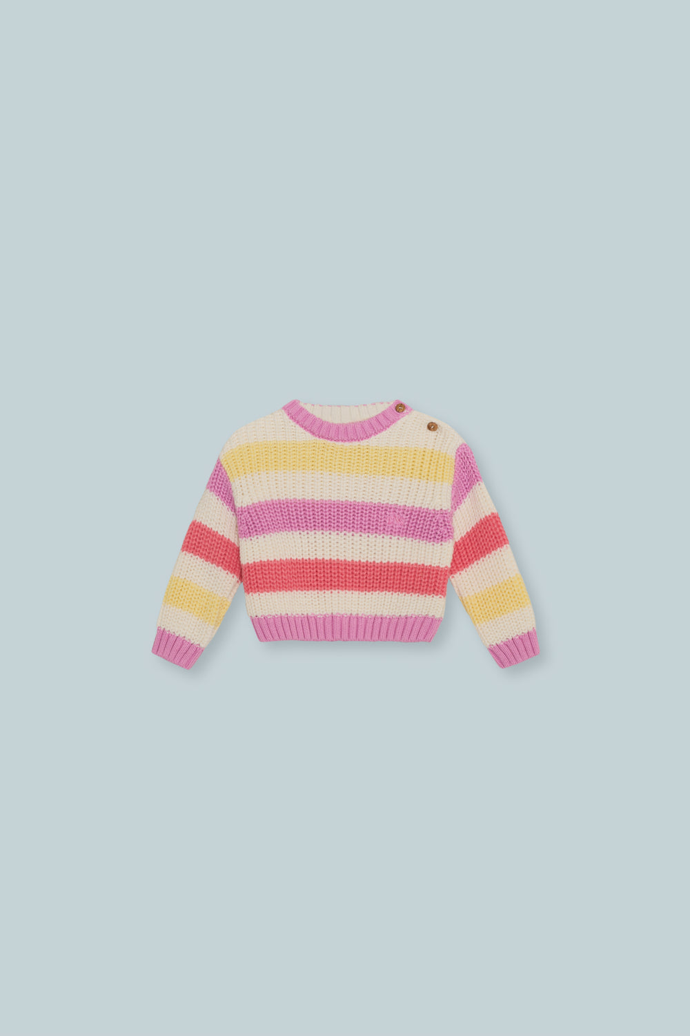 Celosia Baby Jumper Pink Lavander Stripes