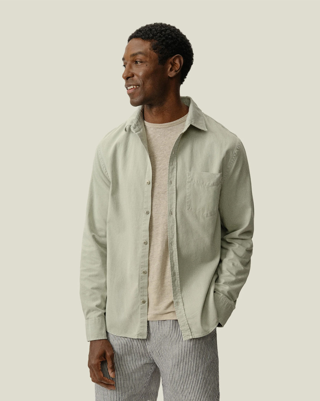 Twill Shirt - Seagrass