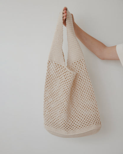 Crochet Tote : Bone