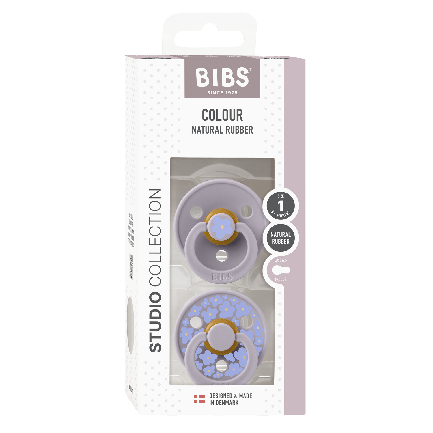 Bibs Pacifier 2 Pack  - Fossil Grey Mix