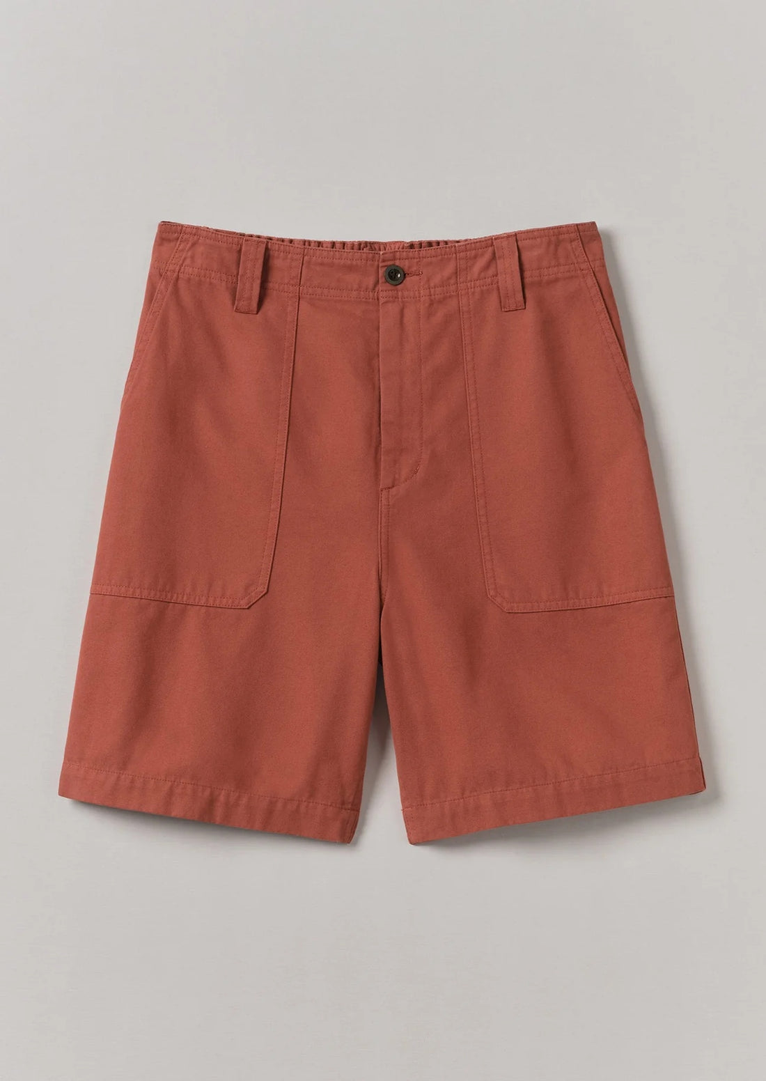 Rory Cotton Canvas Shorts Terracotta