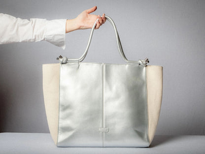 The GRACE Silver &amp; Natural Linen