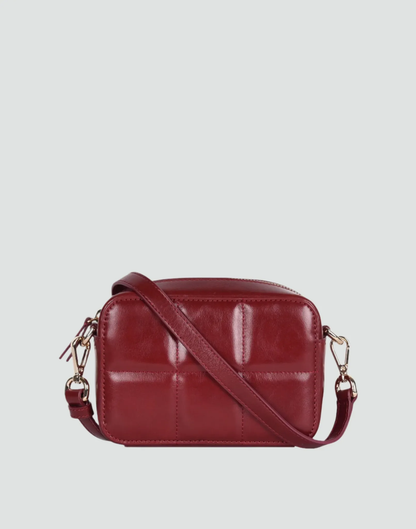 Luxe Camera Bag Red Quilt