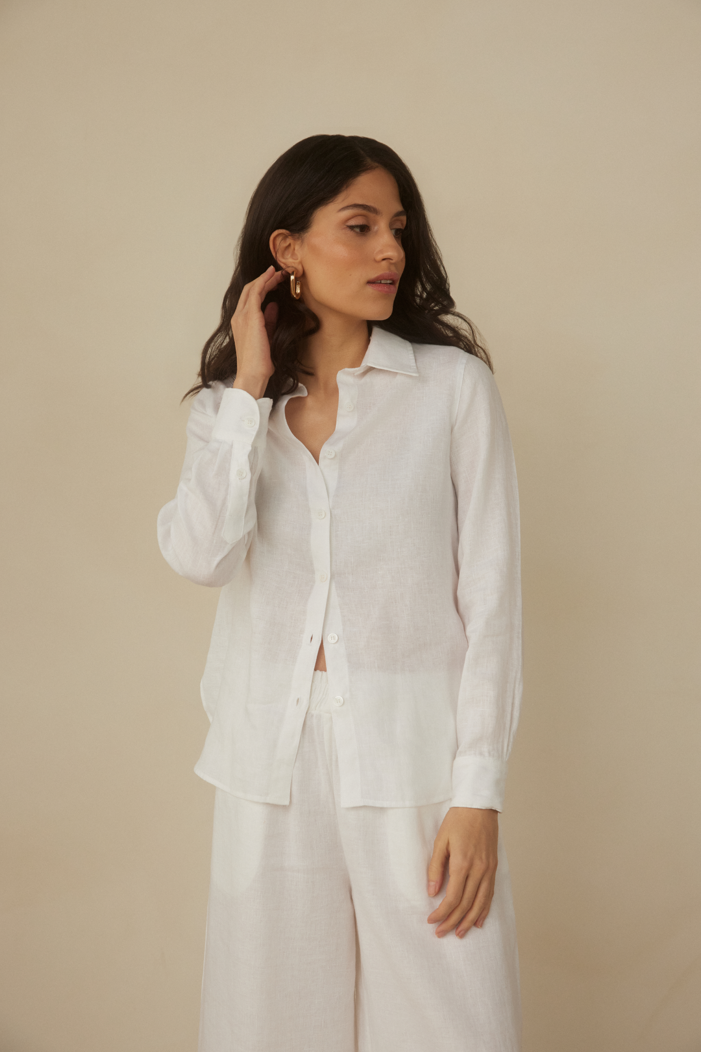 Classic Linen Shirt - White