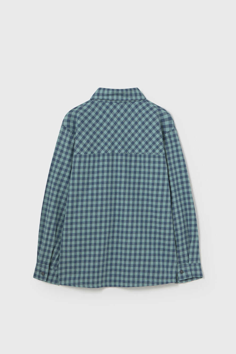 Gingham Flannel Shirt Artic Blue