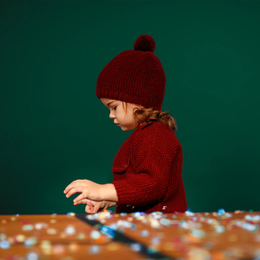 Handmade Cloud Bordeaux Cashmere Beanie