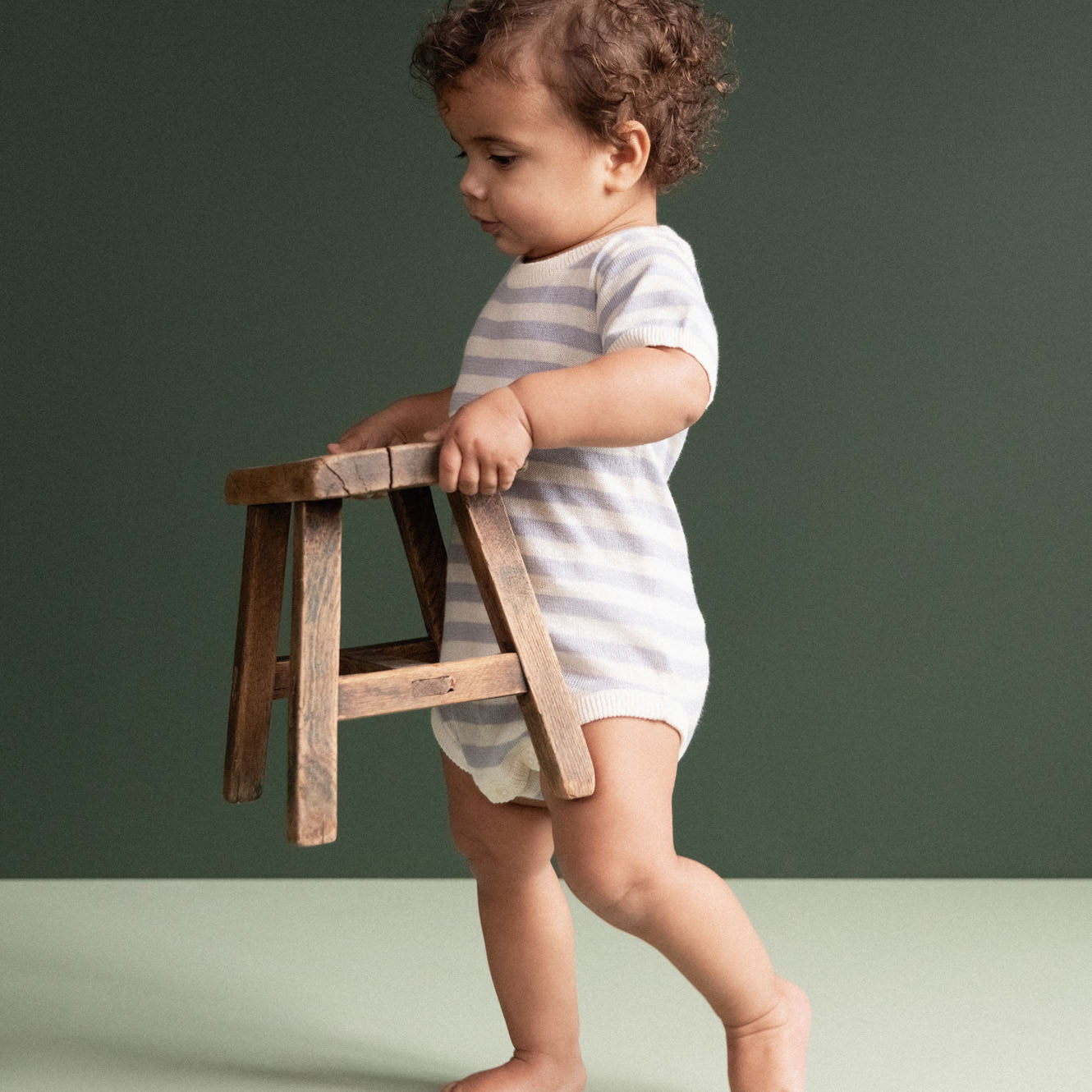 Ren Bodysuit - Zen Blue Sea Stripe