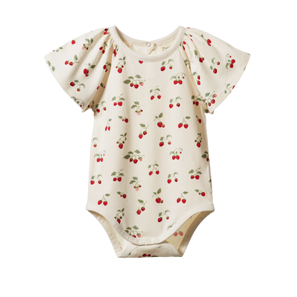 Faye Bodysuit - Strawberry Blush Print