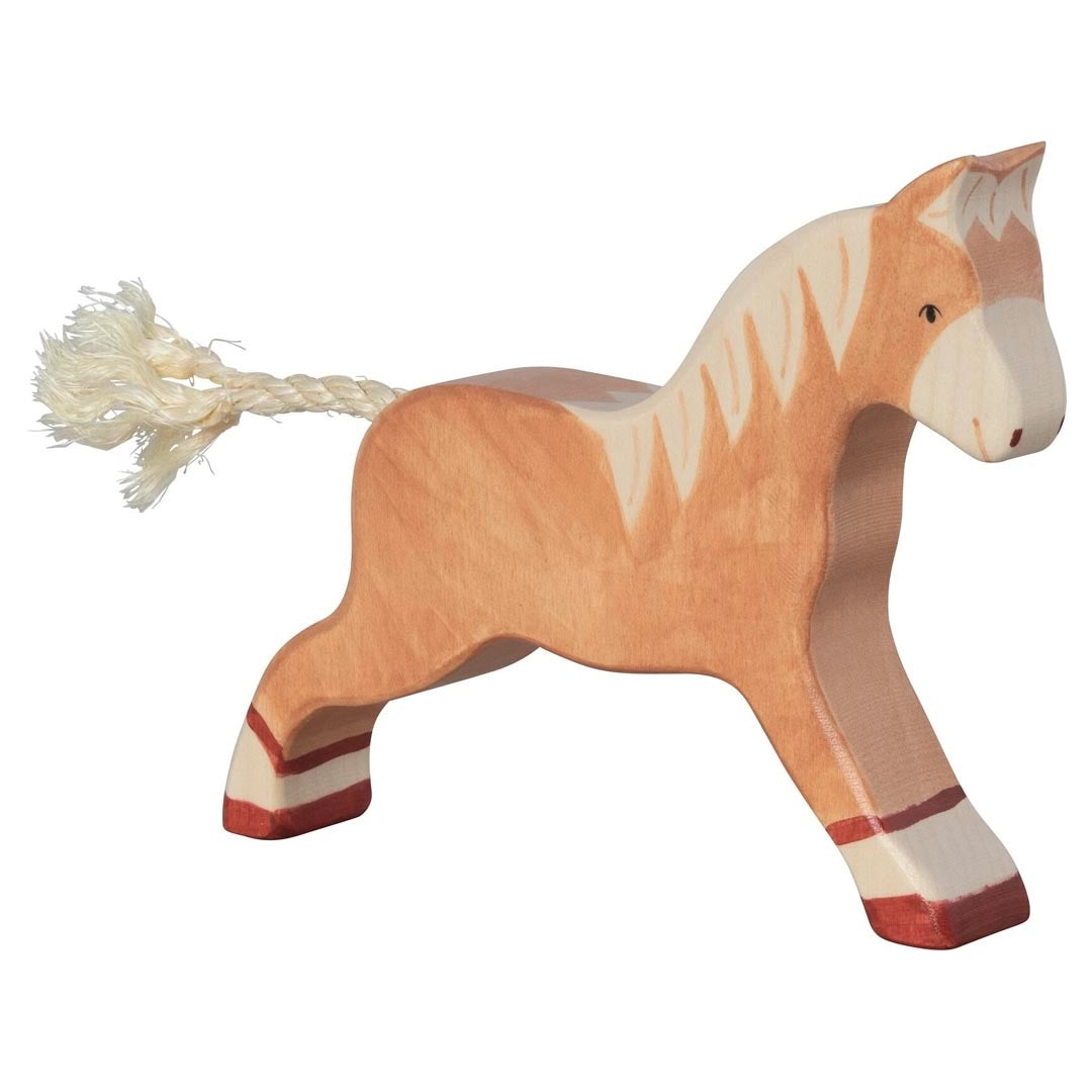 Holztiger Horse, Running, Light Brown
