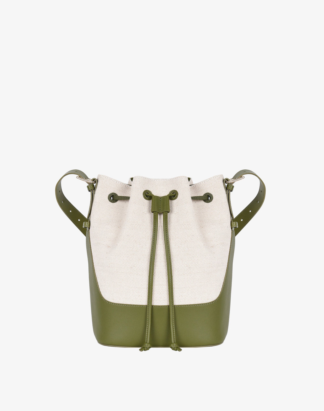Canvas Cinch Bucket Bag Olive