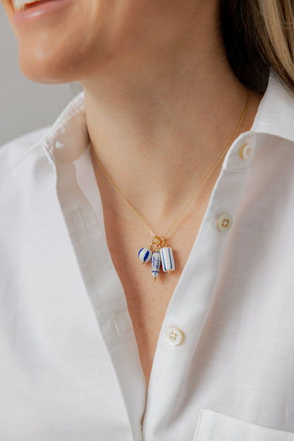 The Eleni Ceramic Charm Necklace