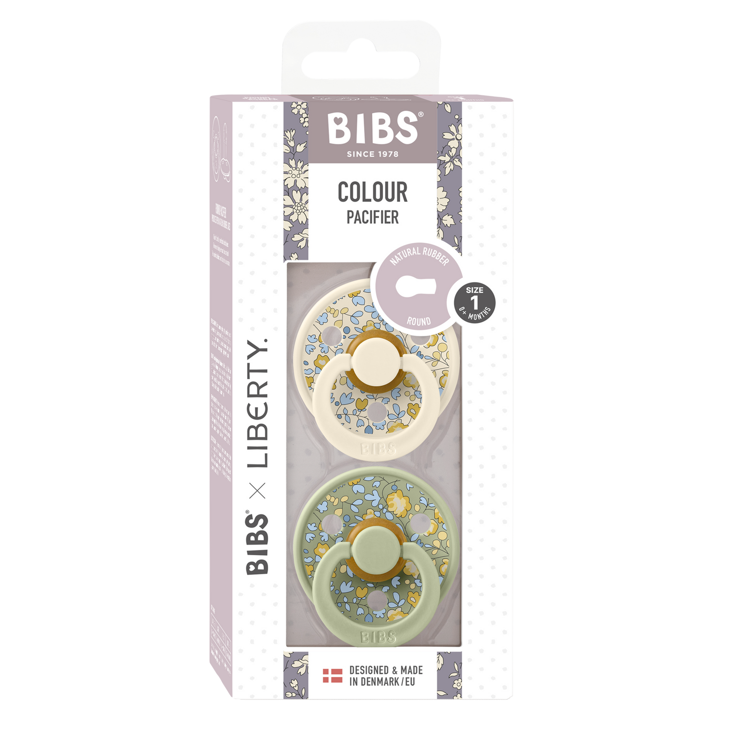Bibs Pacifier x Liberty 2 Pack Eloise - Sage Mix