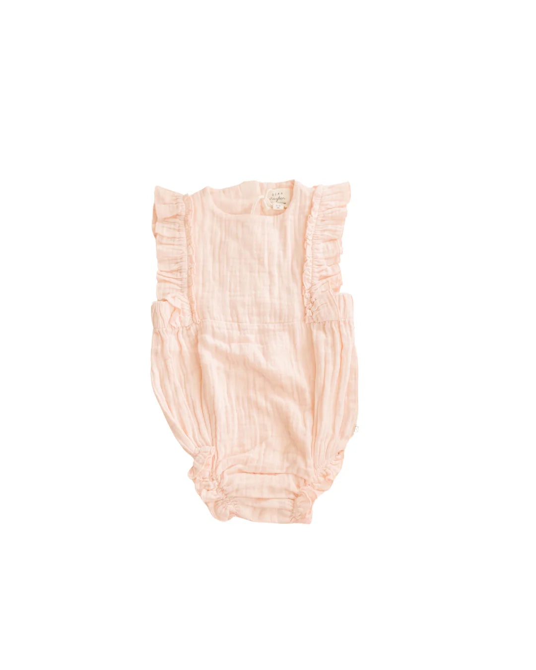 Muslin Flutter Sleeve Bubble Romper