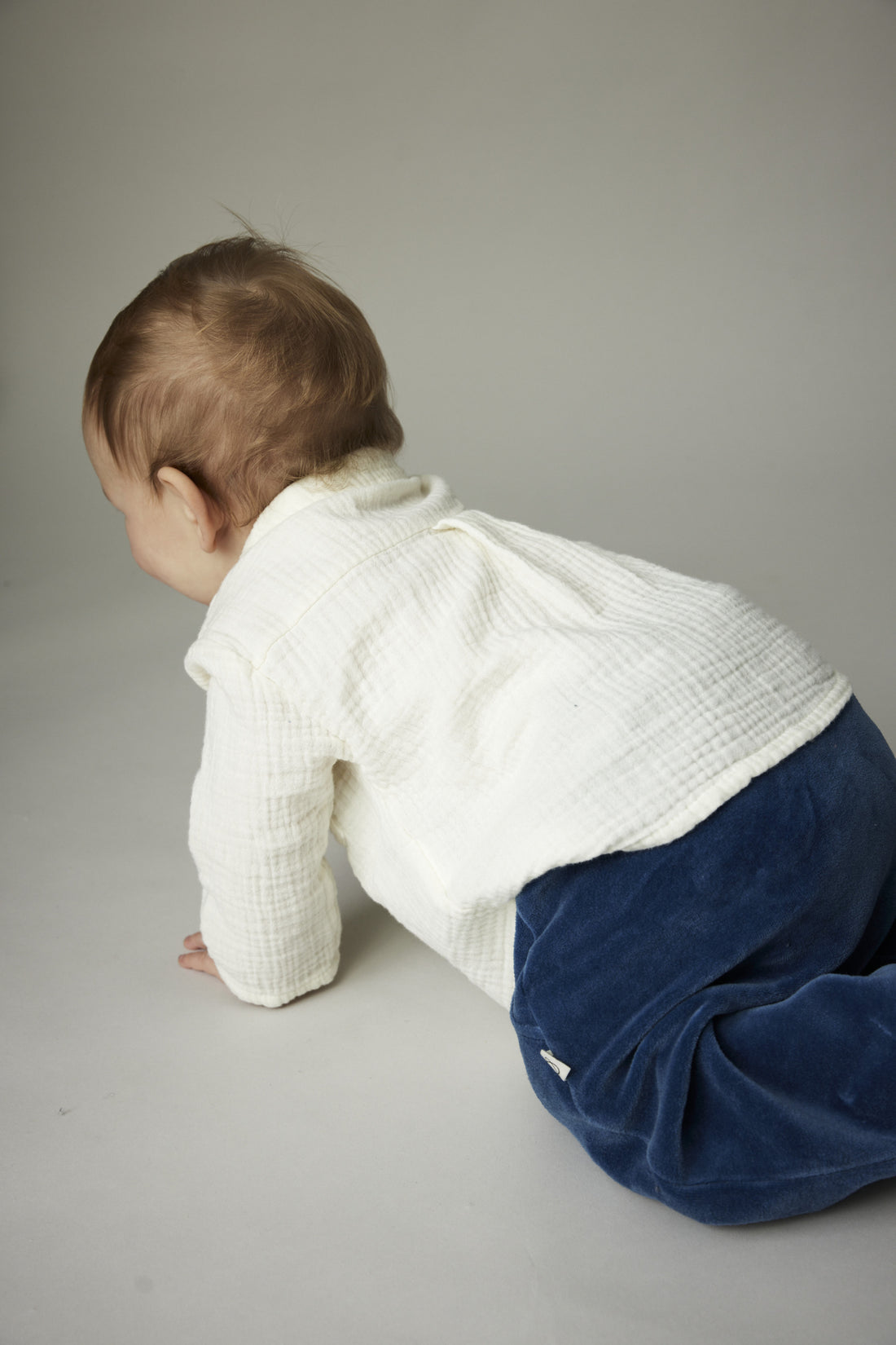 Textured Baby Shirt Ivory