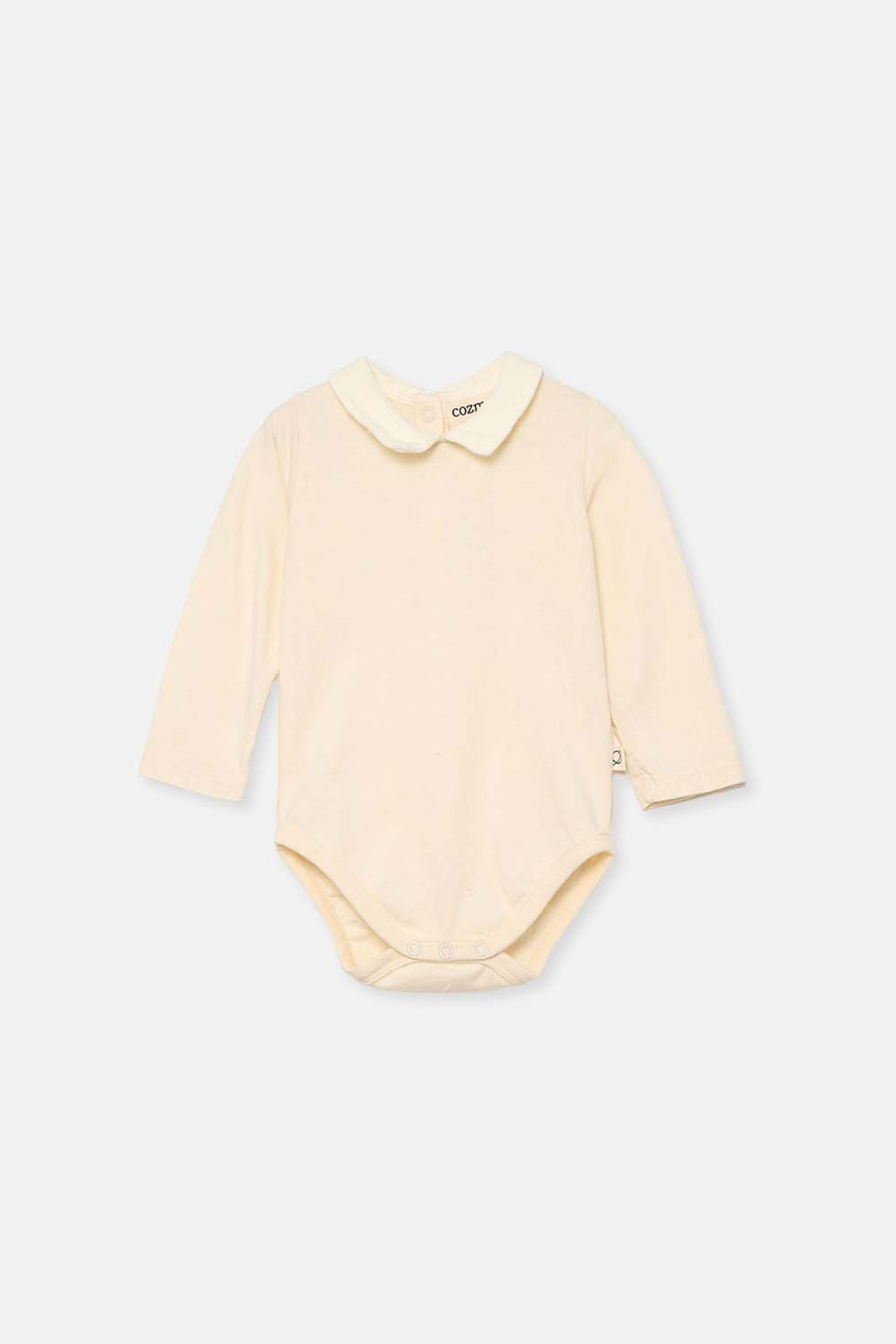 Organic Warm Baby Bodysuit Ivory