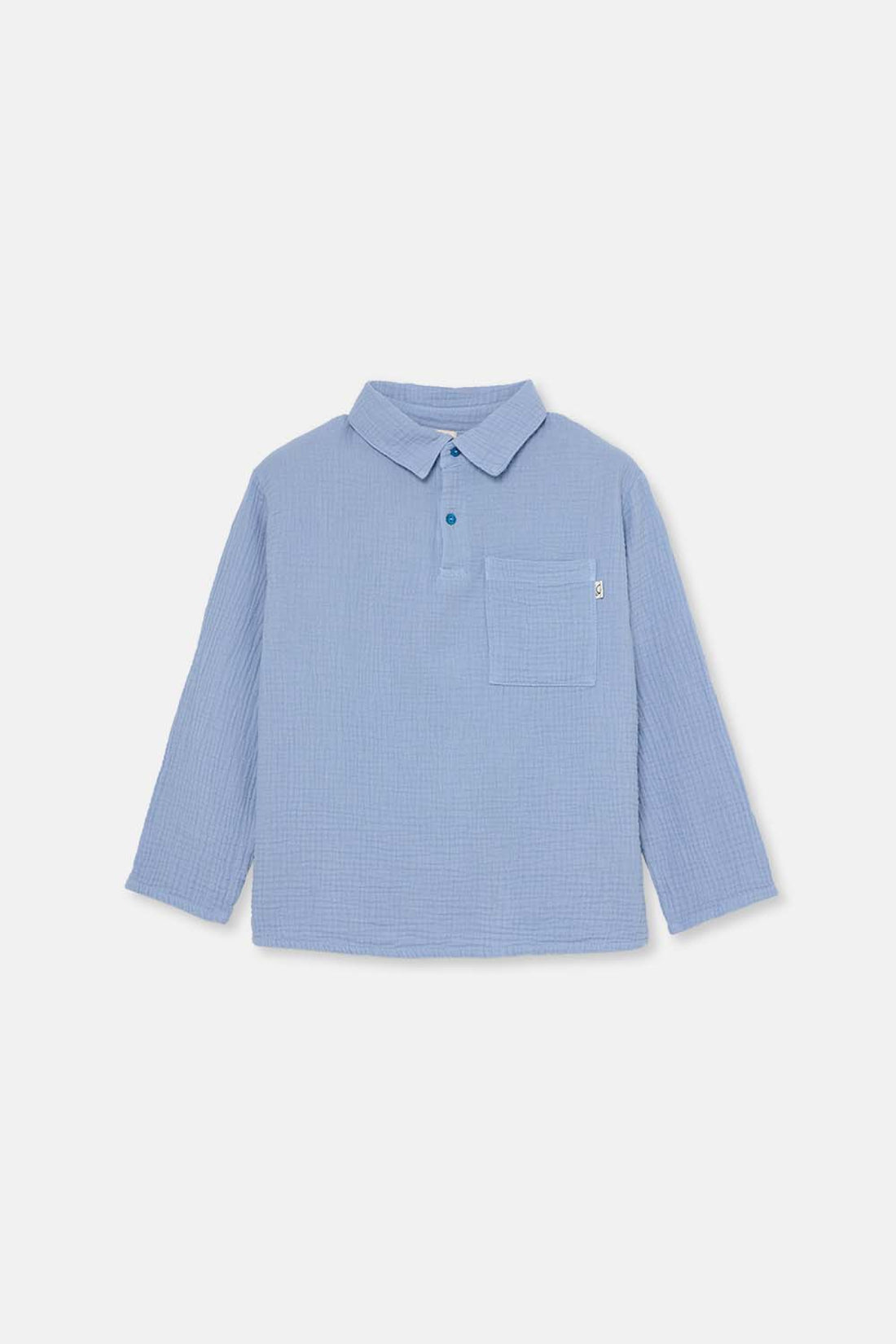 Textured Shirt Soft Blue