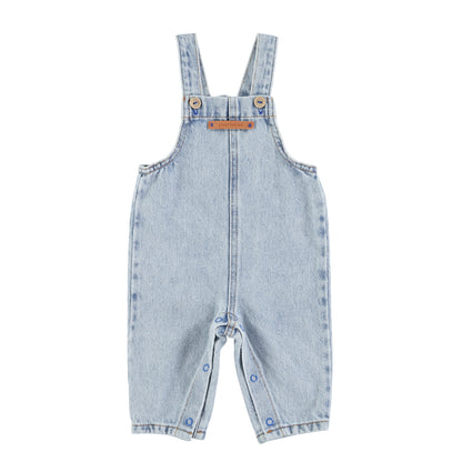 Baby Dungarees | Washed Blue Denim