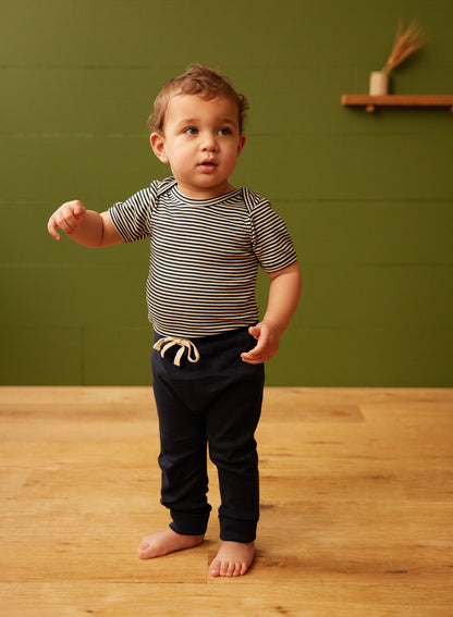 Drawstring Pants - Navy