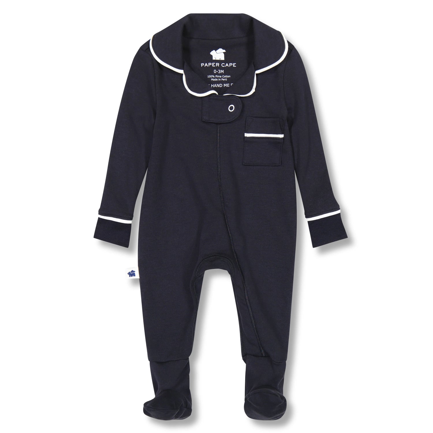 Classic Pajama Footie - Navy