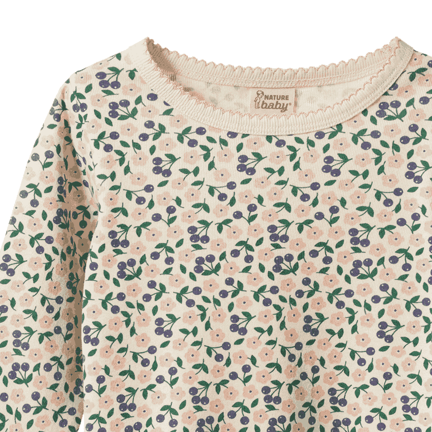 Long Sleeve Cloud Baby Tee - Briarwood Print
