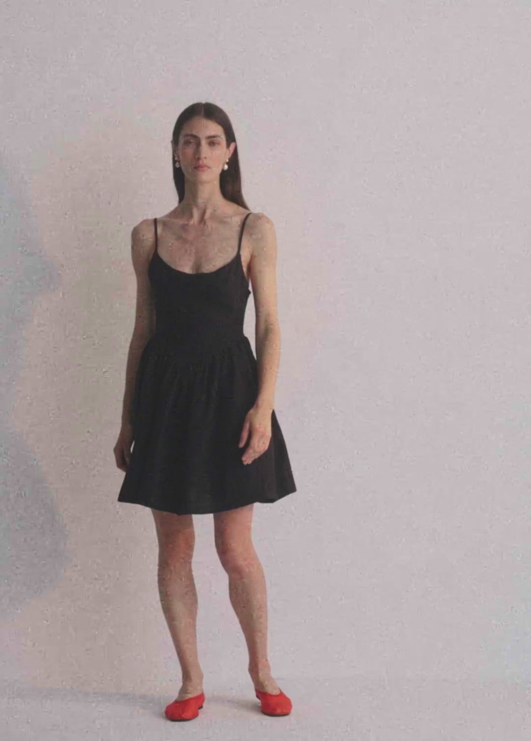 Hera Woman Short Dress Caviar