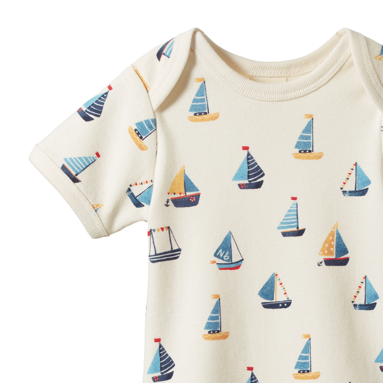 Short Sleeve Bodysuit - Regatta Print