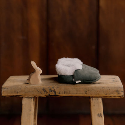 Lambskin Booties - Thyme