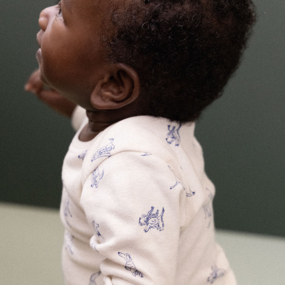 Cotton Long Sleeve Bodysuit - Best Friend Print