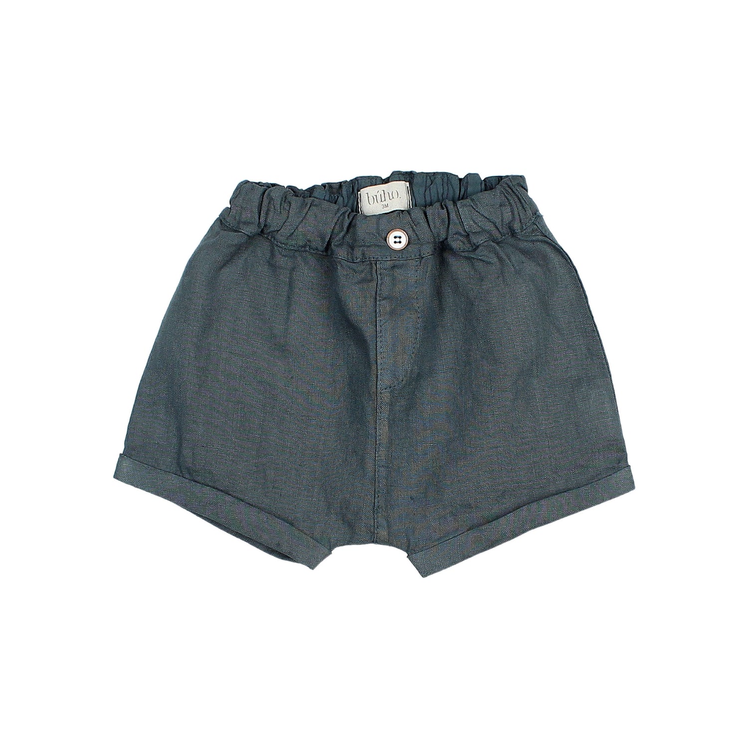 Baby Linen Shorts Blue Teal
