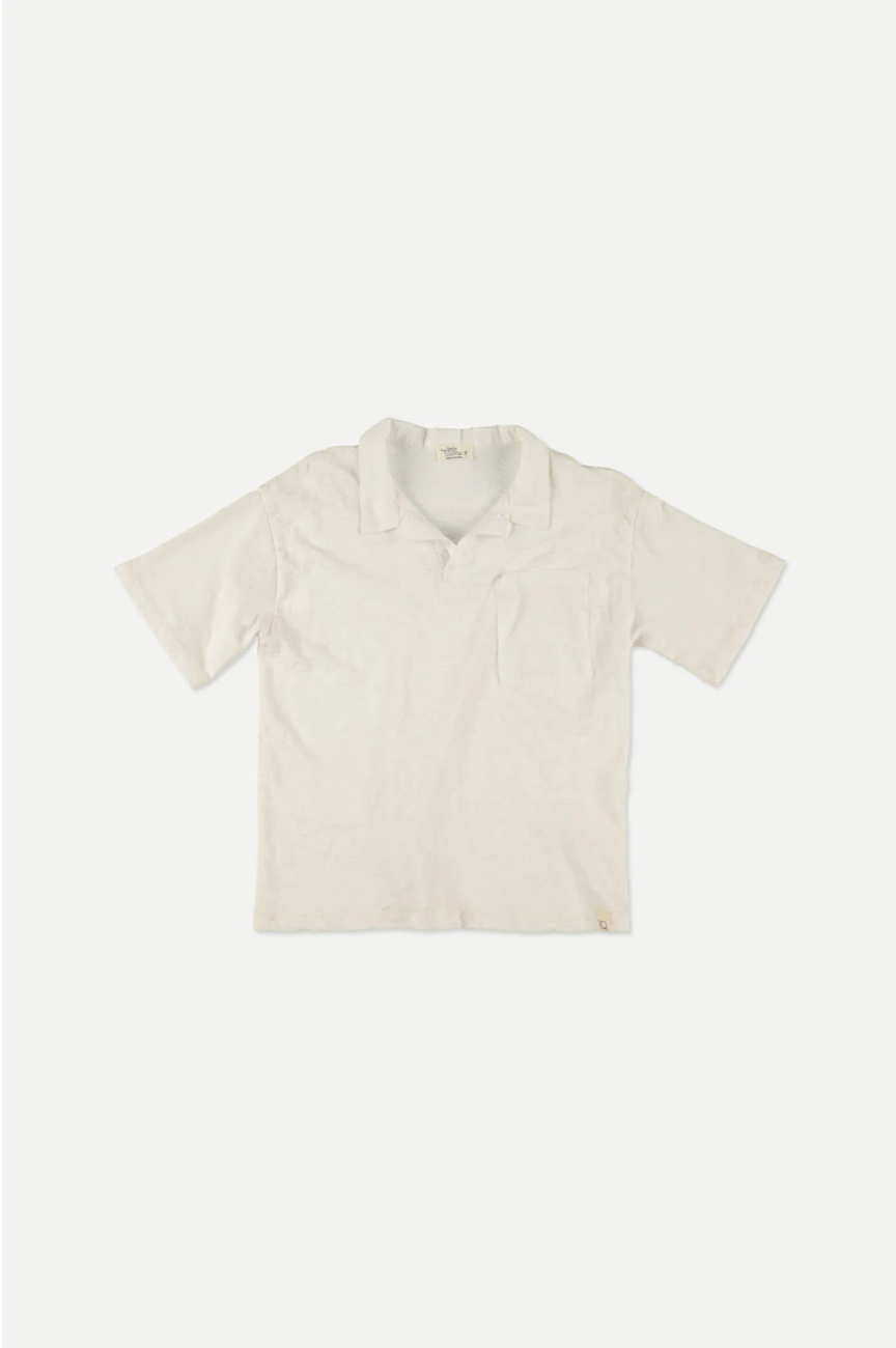 Slub Polo T-Shirt Ivory