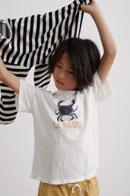 Slub Print T-Shirt Crabe