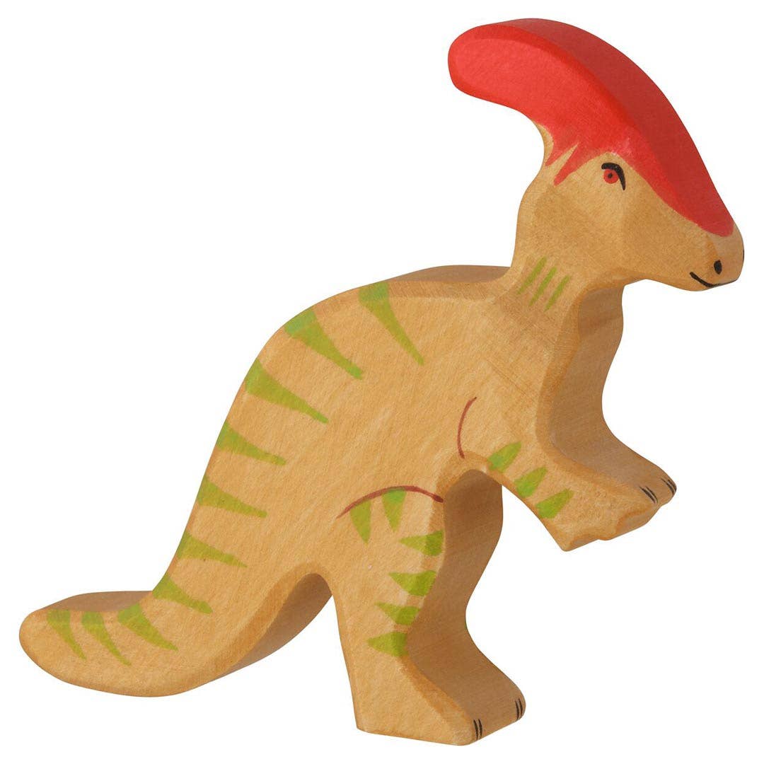Holztiger Parasaurolophus Dinosaur