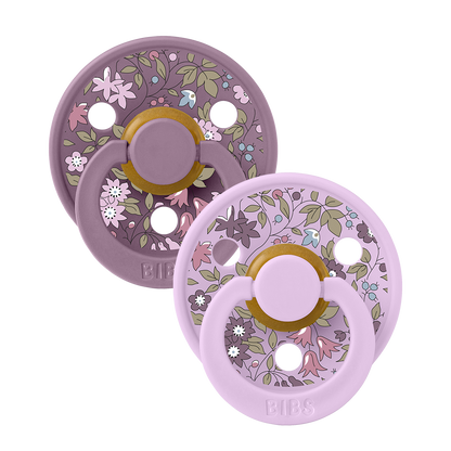 Bibs Pacifier x Liberty 2 Pack Chamomile Lawn - Violet Sky Mix