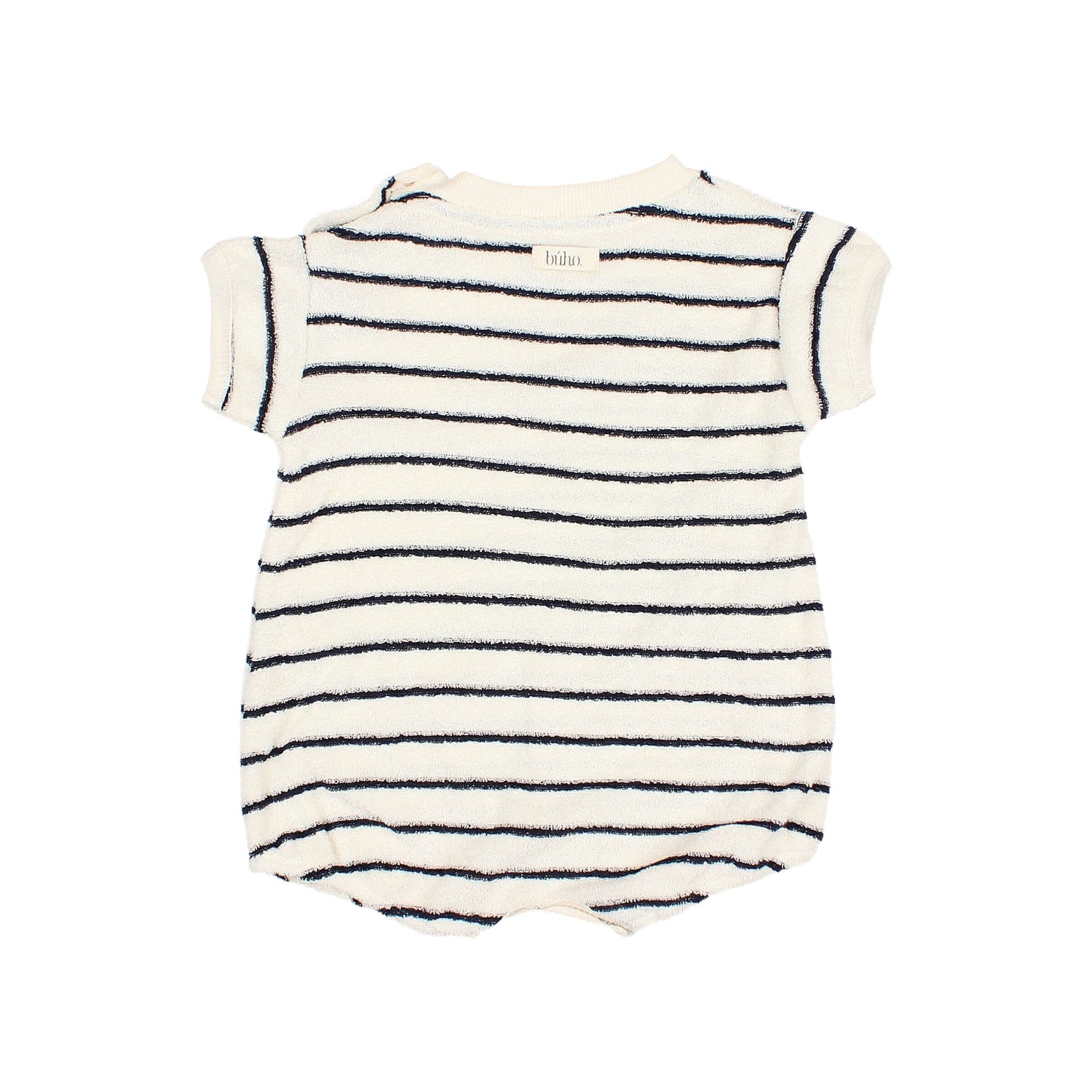 Baby Terry Stripes Romper Nuit