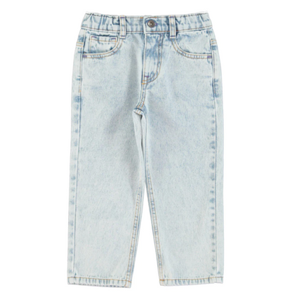 Unisex Trousers | Washed Blue Denim