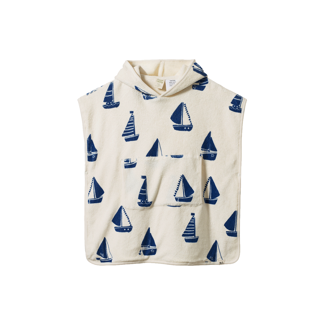 Poncho Towel - Regatta Print Terry