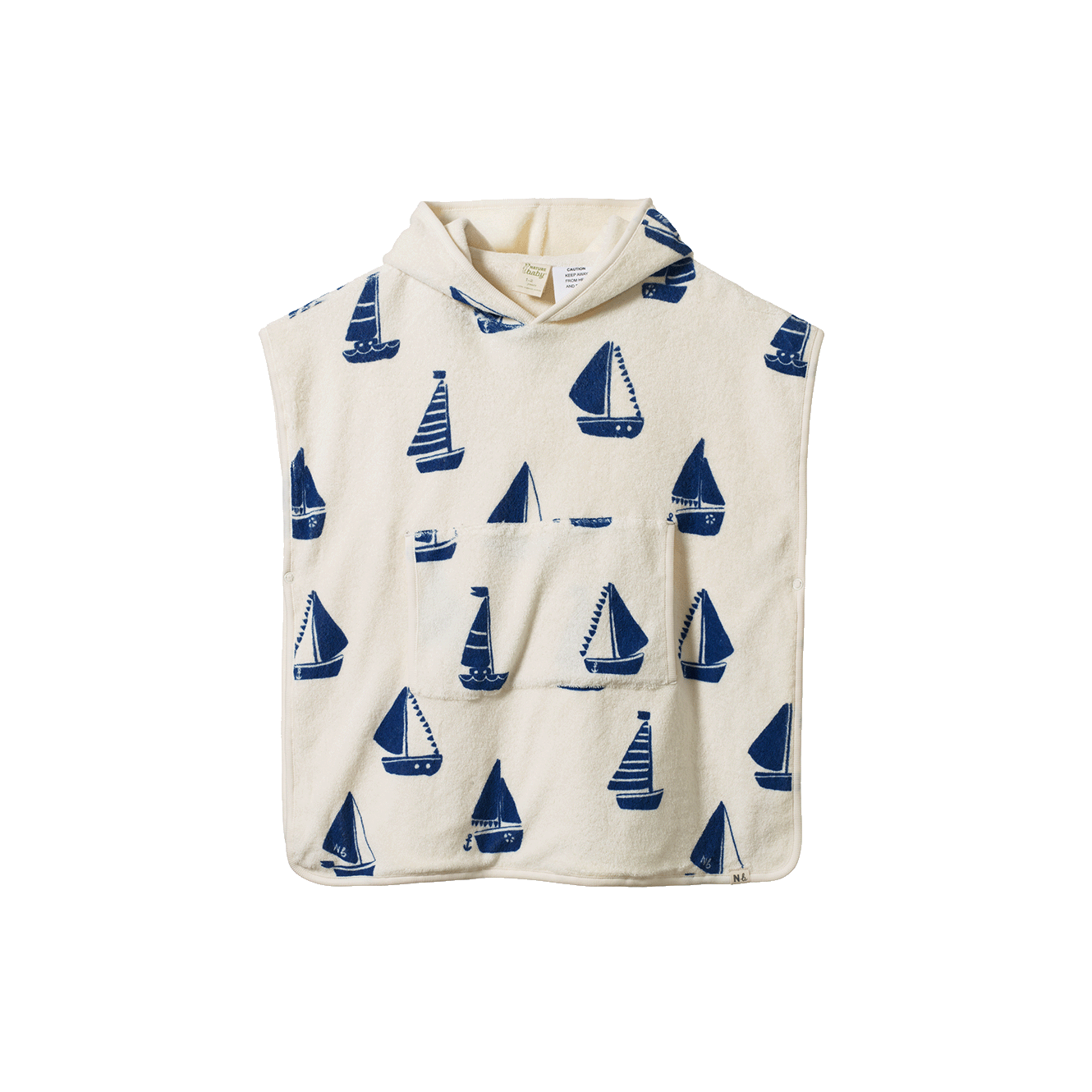 Poncho Towel - Regatta Print Terry
