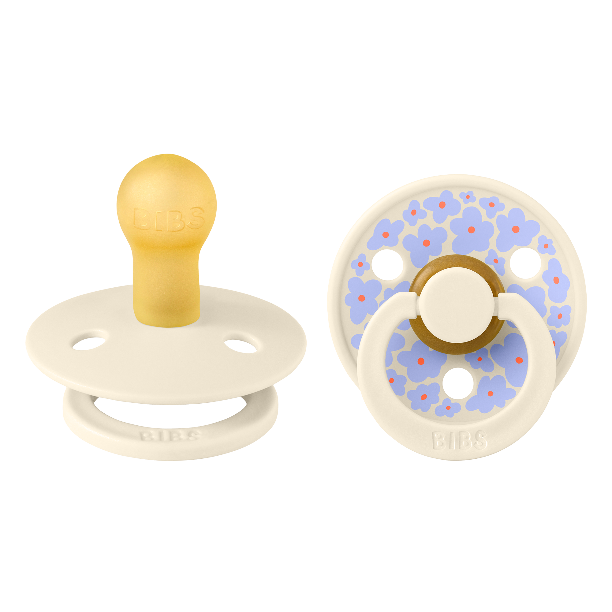 Bibs Pacifier 2 Pack - Ivory Mix