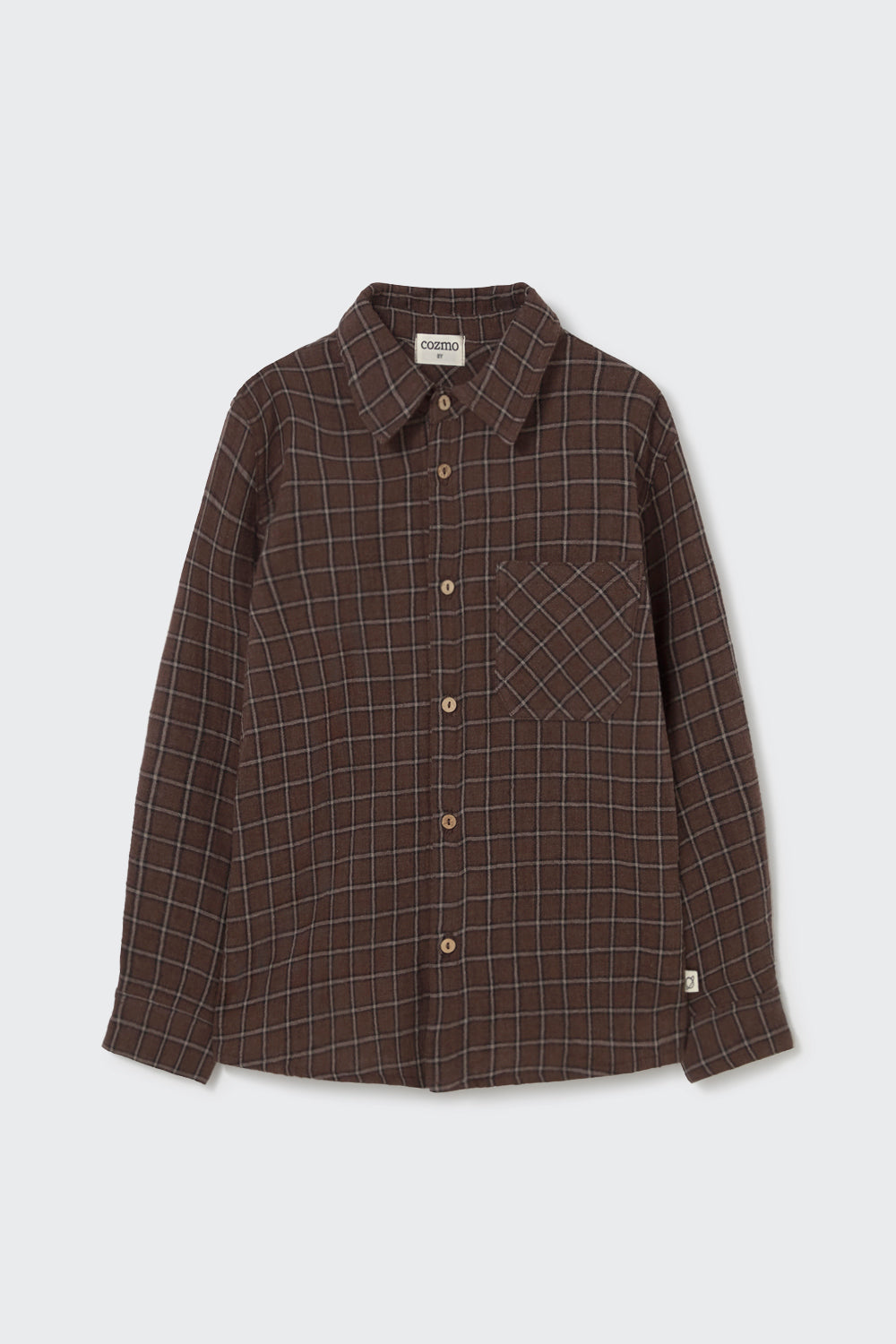 Plaid Check Shirt - Brown