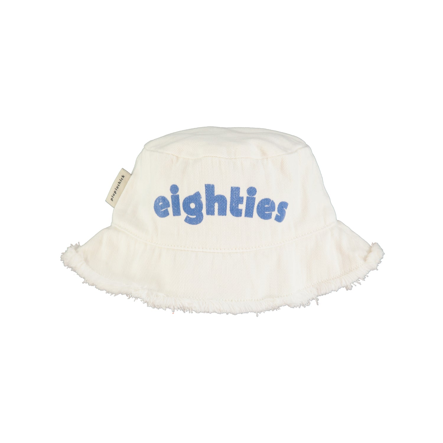 Hat | White w/ &quot;eighties&quot; Print