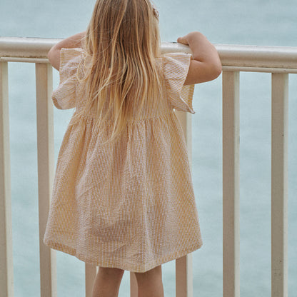 Bonnie Dress - Golden Stripe