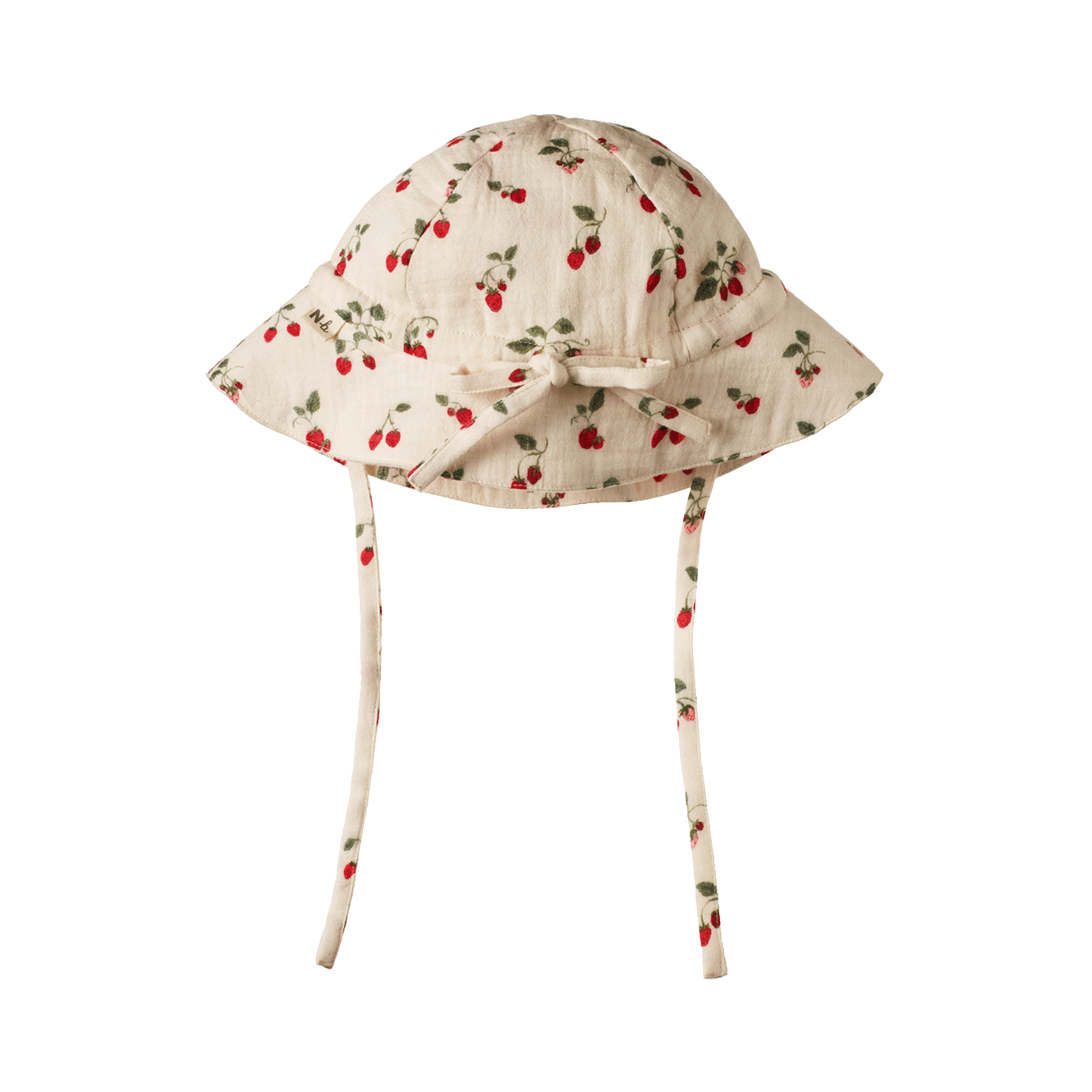 Muslin Sunhat - Strawberry Blush Print