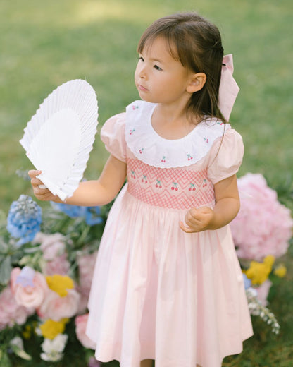 Cherry Rose Smocked Dress