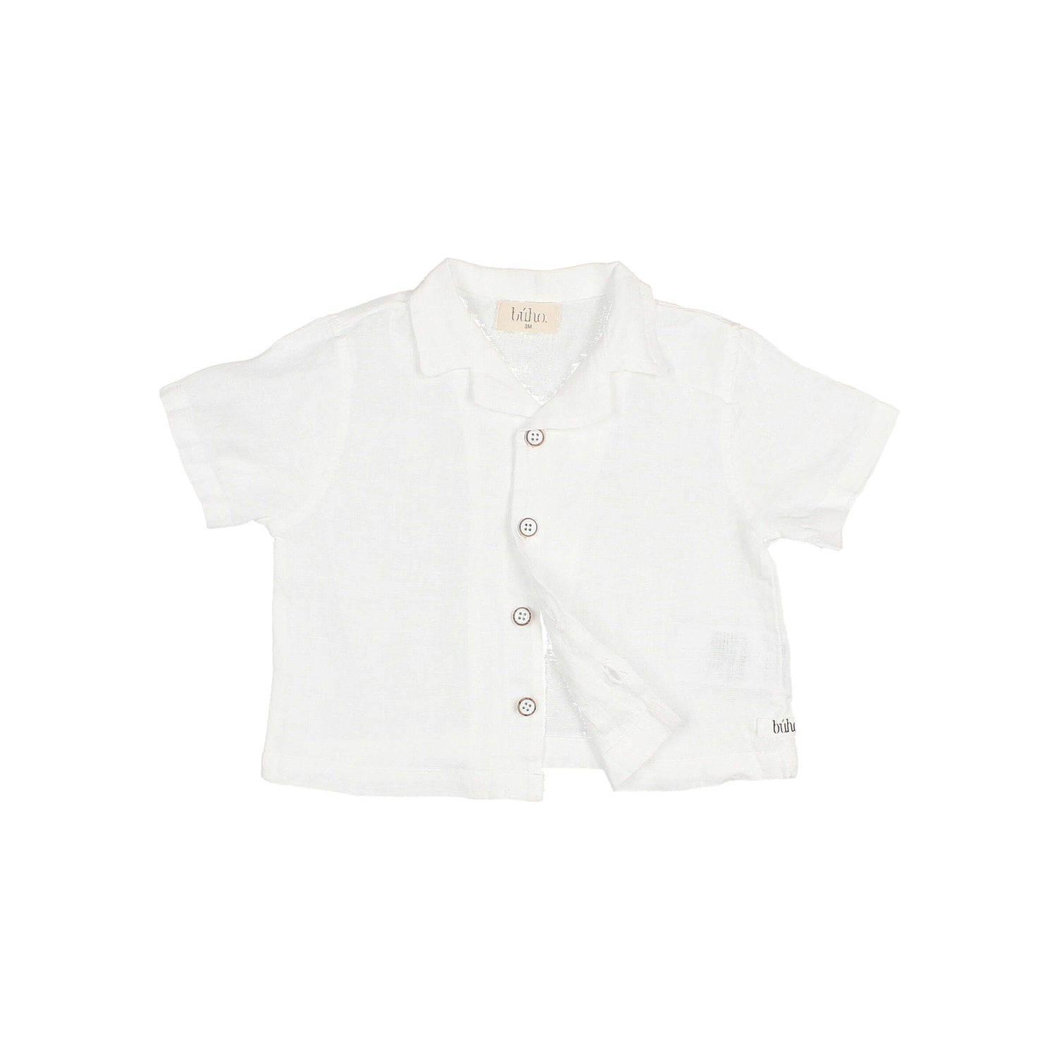 Baby Linen Shirt White