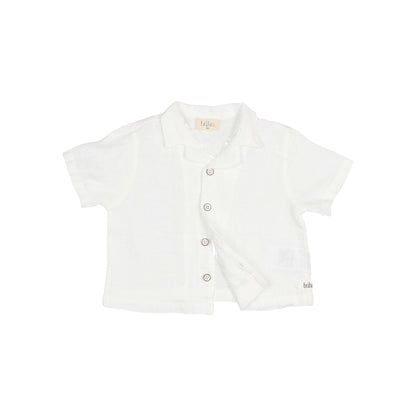Baby Linen Shirt White