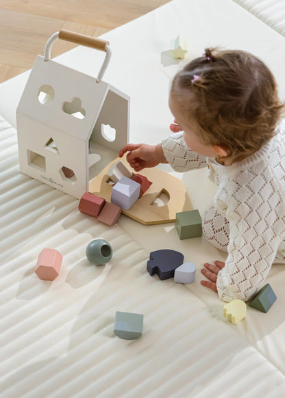 Wooden Shapes Sorting House