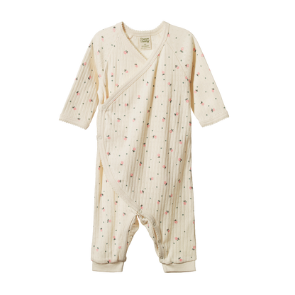 Pointelle Kimono Stretch and Grow - Posey Blossom